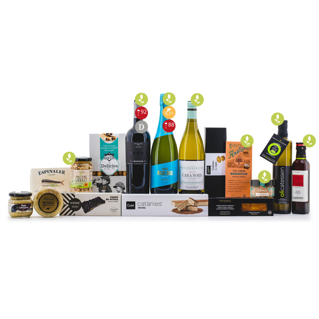 Lote de Navidad, Tast Artesà 3031, producto de proximidad, lotes de navidad con queso, lotes de navidad caja de madera