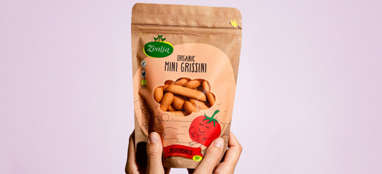 Mini Grissini Mediterranis Zealia producte ecològic sense gluten