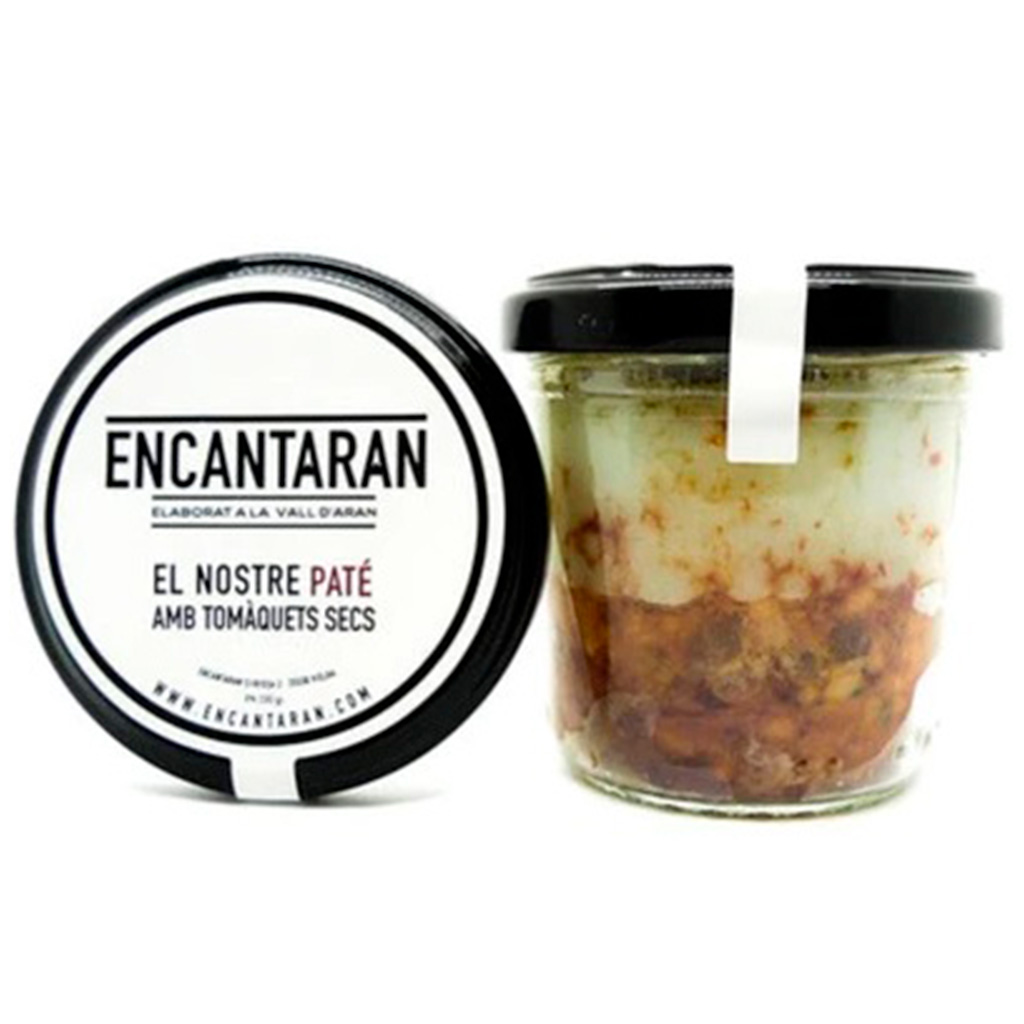 Paté tradicional de porc Encantaran paté de muntanya paté amb tomàquets secs