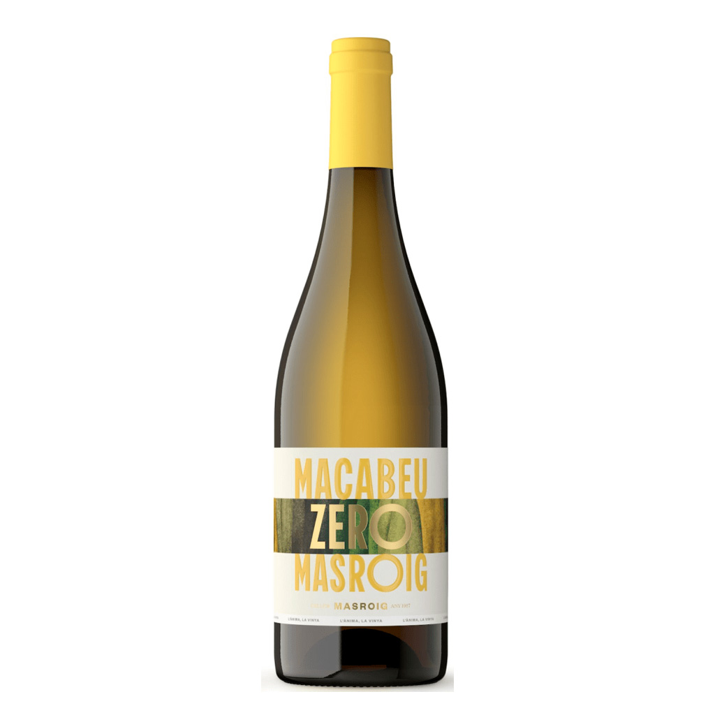 Vino blanco sin alcohol Macabeu Zero Masroig