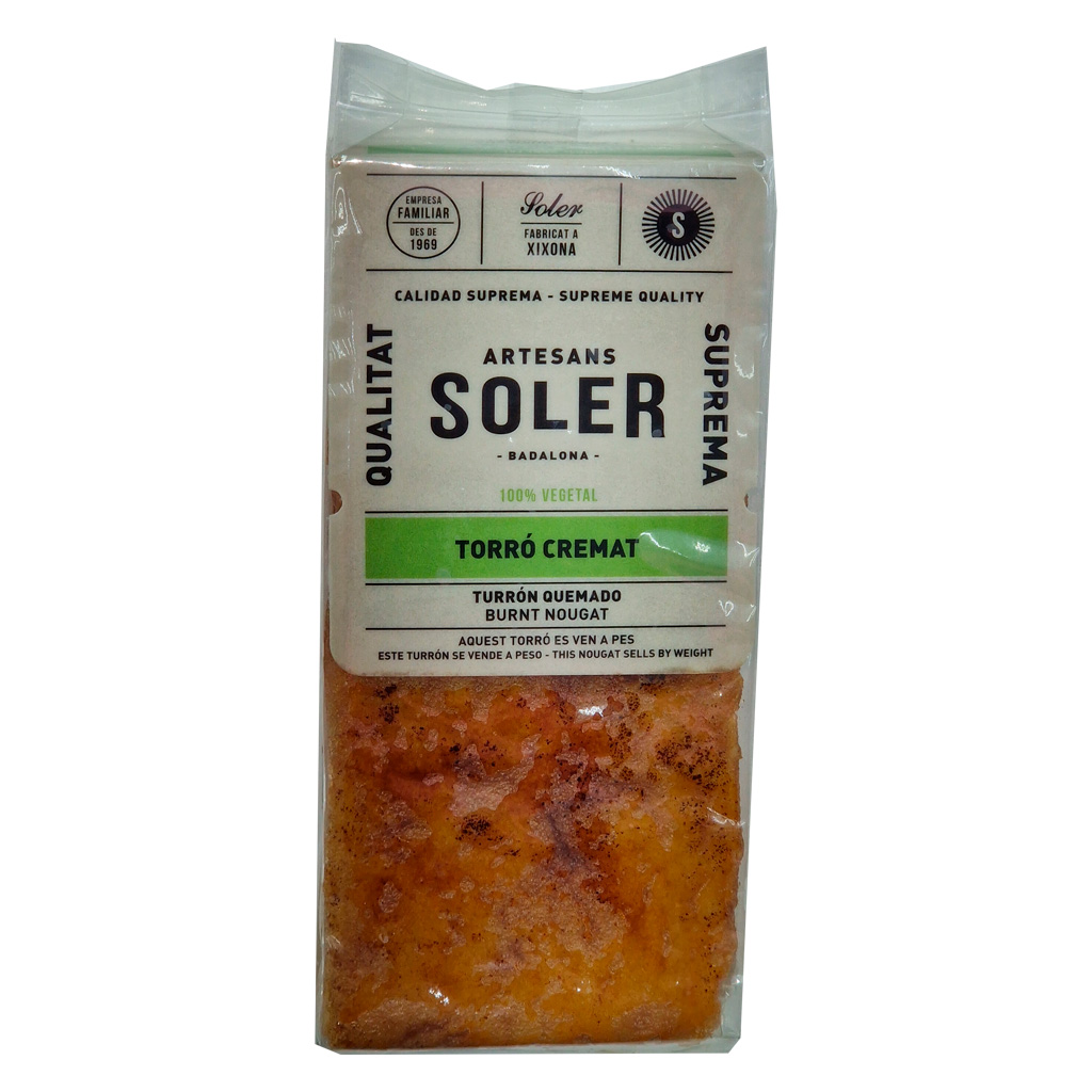 Torró cremat vegà Artesans Soler