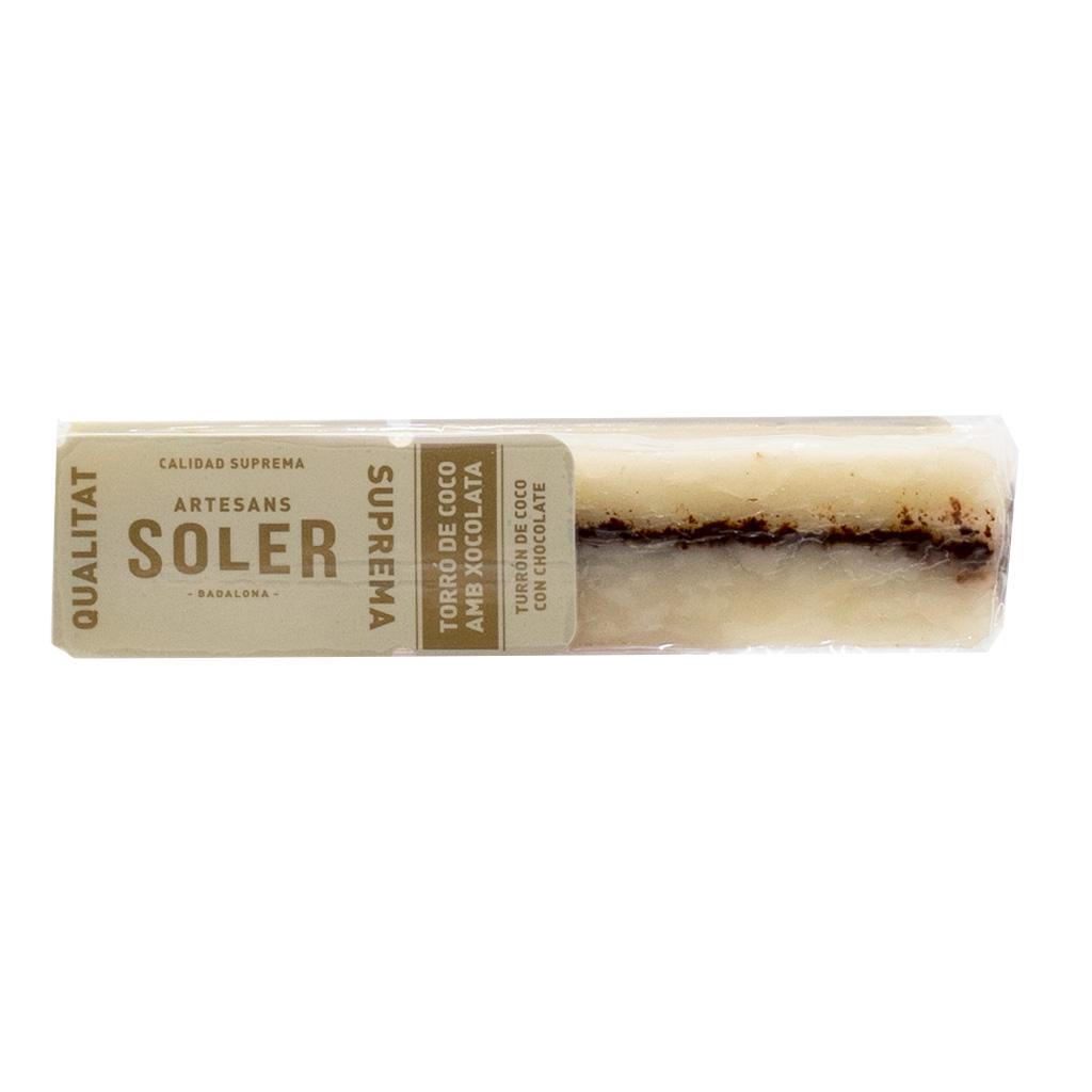 Torró coco i xocolata vegà Artesans Soler