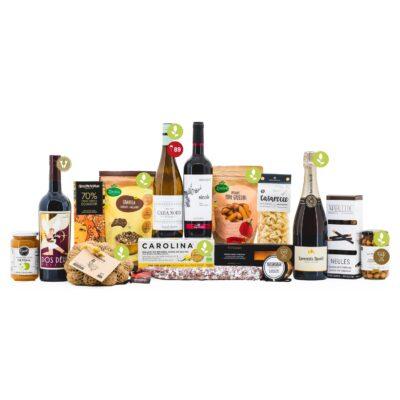 Lot de Nadal Artesà 1402 Sense gluten, cistella de sense gluten, producte català, detalls per empreses, lot de nadal sense gluten, lot artesà