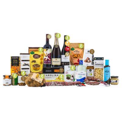 Lot de Nadal Artesà 1405 Sense gluten, panera de sense gluten, producte català, detalls per empreses, lot de nadal sense gluten, lot artesà