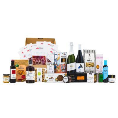 Lot de Nadal Artesà 2302 amb Espatlla Llescada, Paneres de Nadal, producte de proximitat, producte català, lot artesà, lot amb pernil, lot de nadal amb embotit