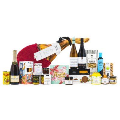 Lot de Nadal Artesà 2303 amb Espatlla Serrana, Paneres de Nadal, producte de proximitat, producte català, lot artesà, lot amb pernil, lot de nadal amb embotit