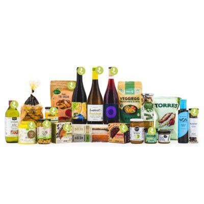 Lot de Nadal Natura 3322 Vegà, cistella de nadal vegana, producte català, lots de nadal vegans, lot vegà, producte de ecològic