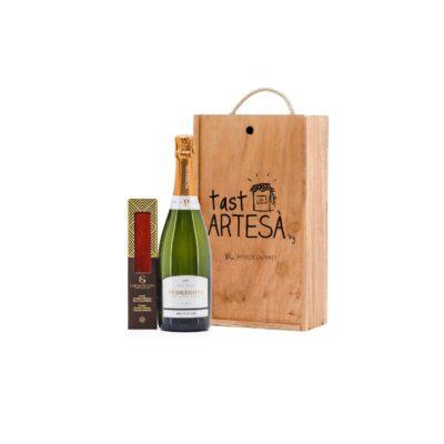 Regal Gastronòmic Artesà P-6102 , regal d'empresa, vi català, detalls per empreses, producte artesà