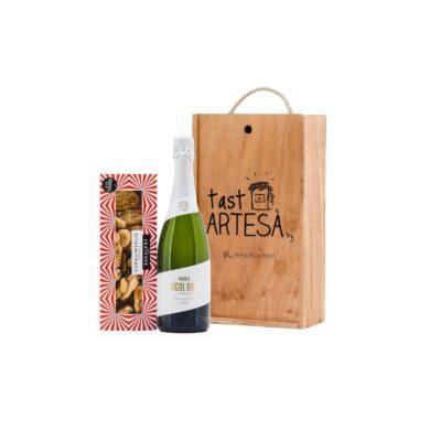 Regal Gastronòmic Artesà P-6103 , regal d'empresa, vi català, detalls per empreses, producte artesà