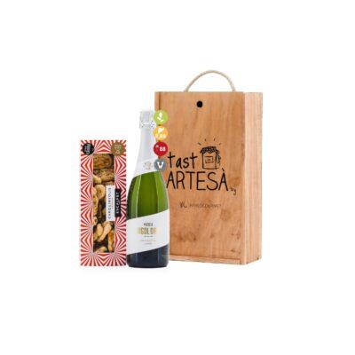 Regal Gastronòmic Artesà P-6103 , regal d'empresa, vi català, detalls per empreses, producte artesà