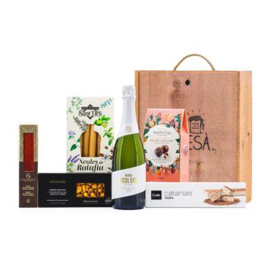 Regal Gastronòmic Artesà P-6105 , regal d'empresa, vi català, detalls per empreses, producte artesà