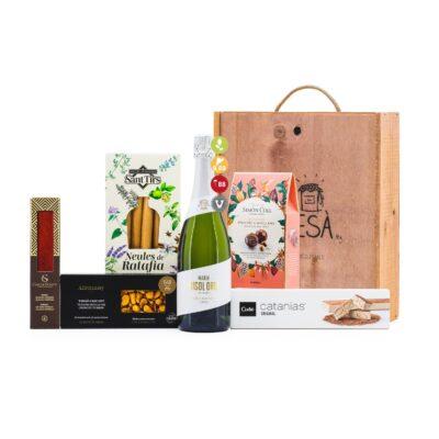 Regal Gastronòmic Artesà P-6105 , regal d'empresa, vi català, detalls per empreses, producte artesà