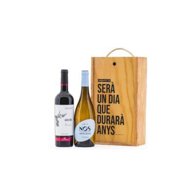 Regal Gastronòmic Comparteix 8201, detalls per empreses, vi català, vins de proximitat, regal d'empresa