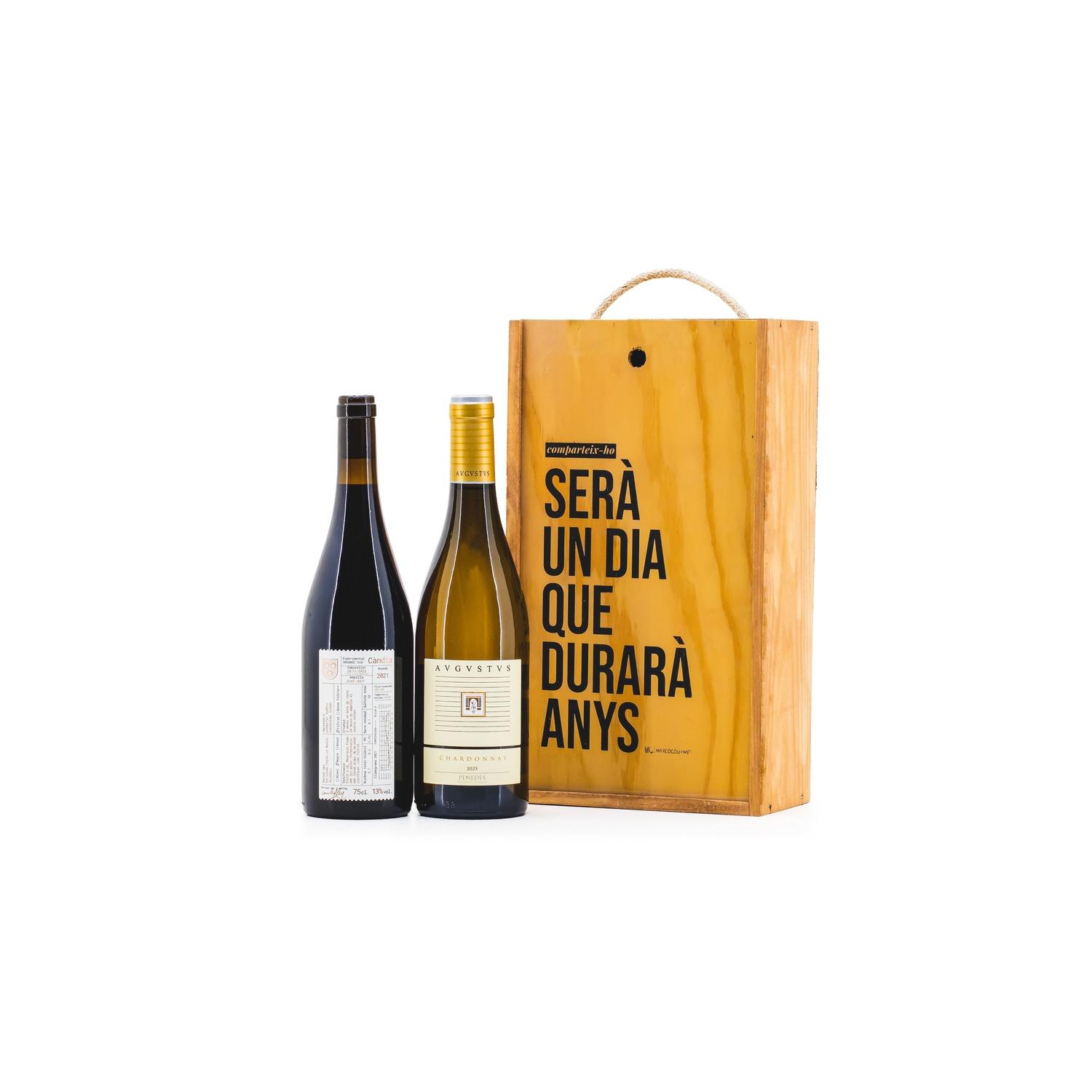 Regal Gastronòmic Comparteix 8203, detalls per empreses, vi català, vins de proximitat, regal d'empresa